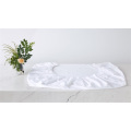 Hotel Premium 100% Sateen Cotton Flat Fitted Sheet White